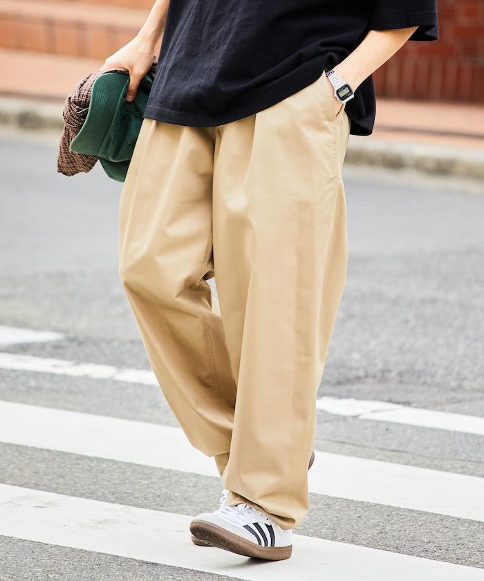 寬鬆版型錐形休閒褲