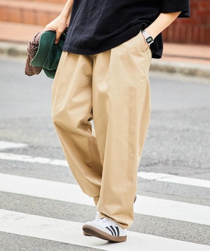 寬鬆版型錐形休閒褲