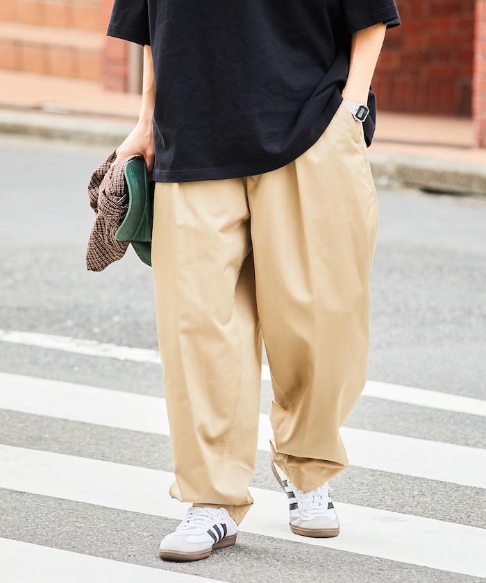 寬鬆版型錐形休閒褲