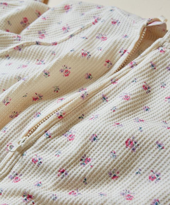 華夫格花紋雙拉鍊帽衫