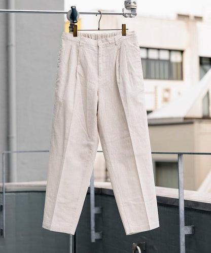 亞麻棉輕便休閒褲