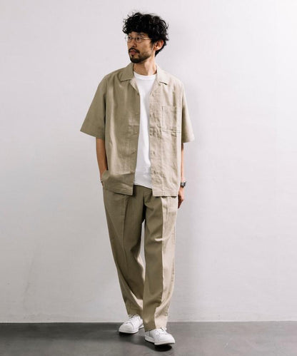 亞麻棉輕便休閒褲