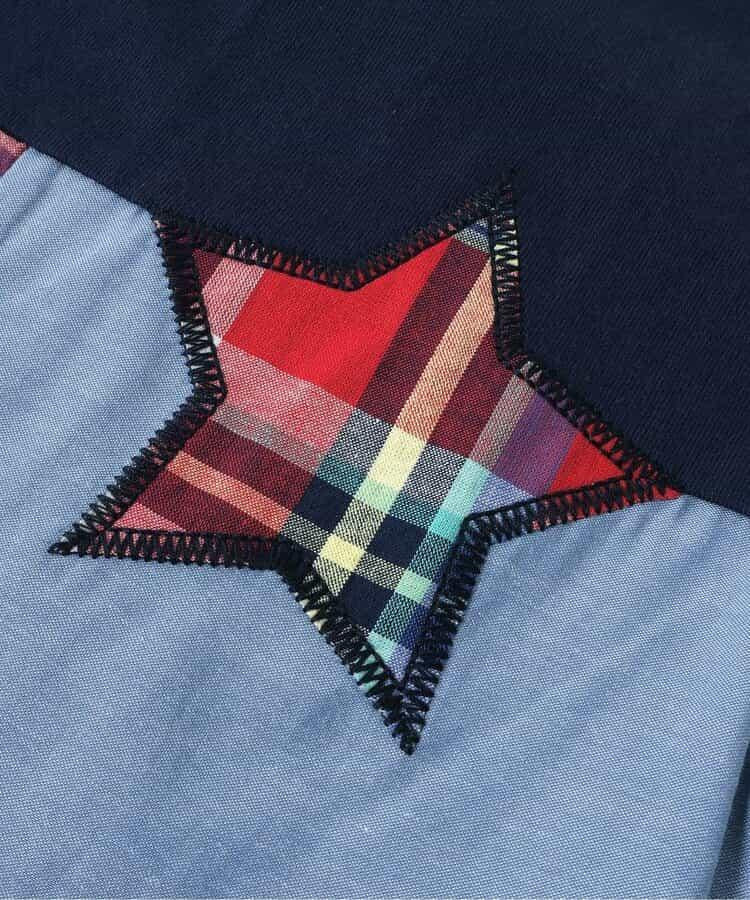 【連衣裙】拼接星星T恤