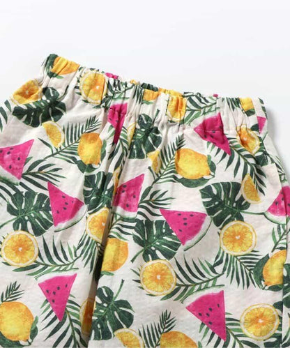 【連衣裙】格紋·夏季水果圖案套裝