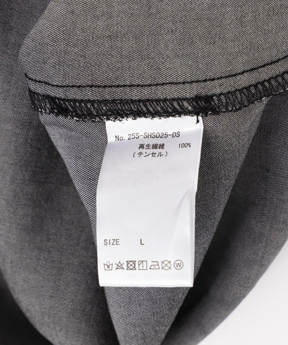 TENCEL開襟短袖襯衫