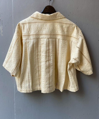 Schott×RUMBLE RED（合作款）原刺繡短袖開領襯衫
