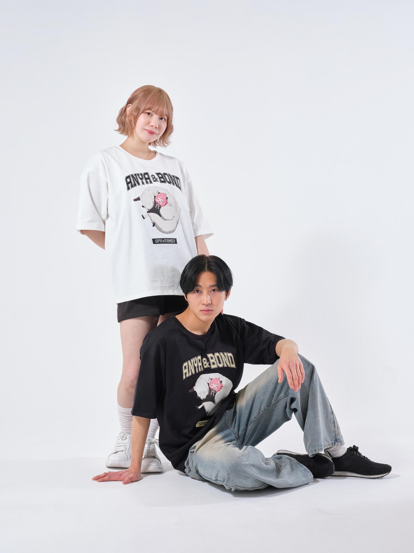 《間諜過家家》| AMICIS 午睡 T恤 刺繡款 黑色 XL尺碼