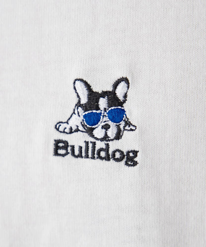 【狗狗】男女通用動物刺繡logo短袖T恤