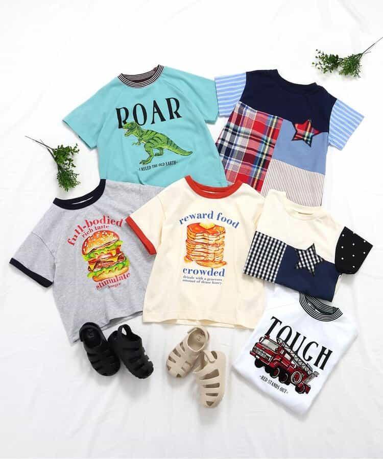 【連衣裙】拼接星星T恤