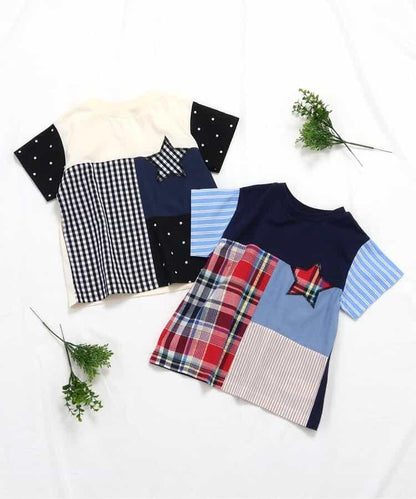 【連衣裙】拼接星星T恤