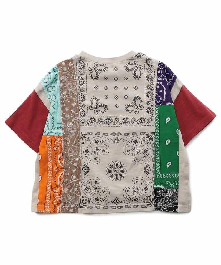 【兒童款】印花拼接頭巾T恤