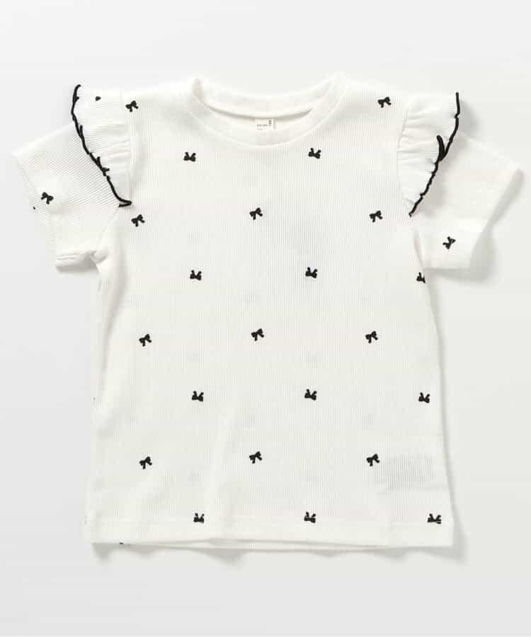 袖口荷葉邊T恤/七日風格