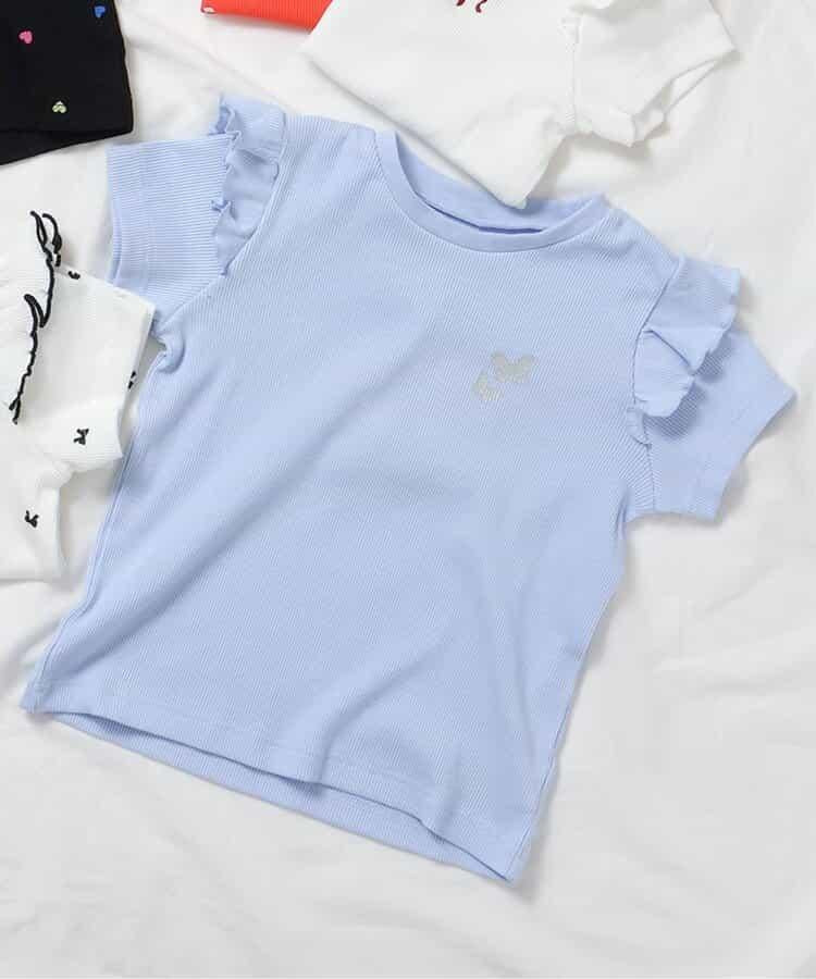 袖口荷葉邊T恤/七日風格