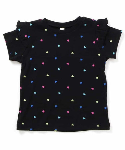 袖口荷葉邊T恤/七日風格