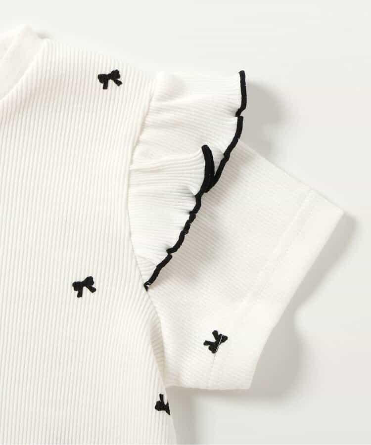 袖口荷葉邊T恤/七日風格