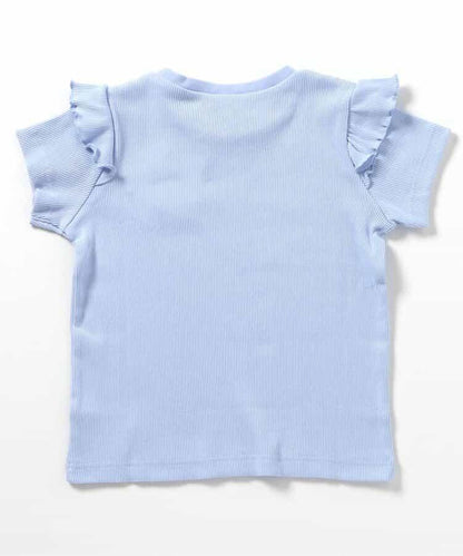 袖口荷葉邊T恤/七日風格