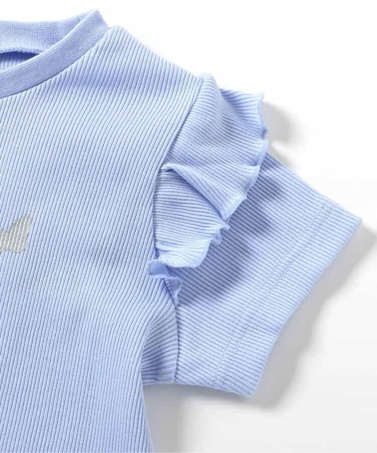 袖口荷葉邊T恤/七日風格