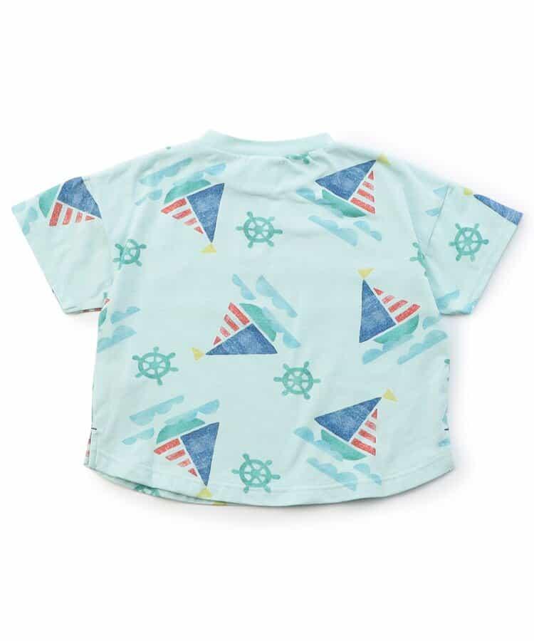 大號冰淇淋和遊艇圖案T恤