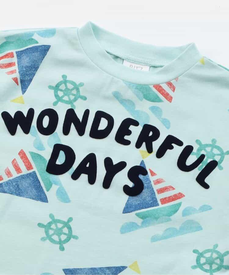 大號冰淇淋和遊艇圖案T恤