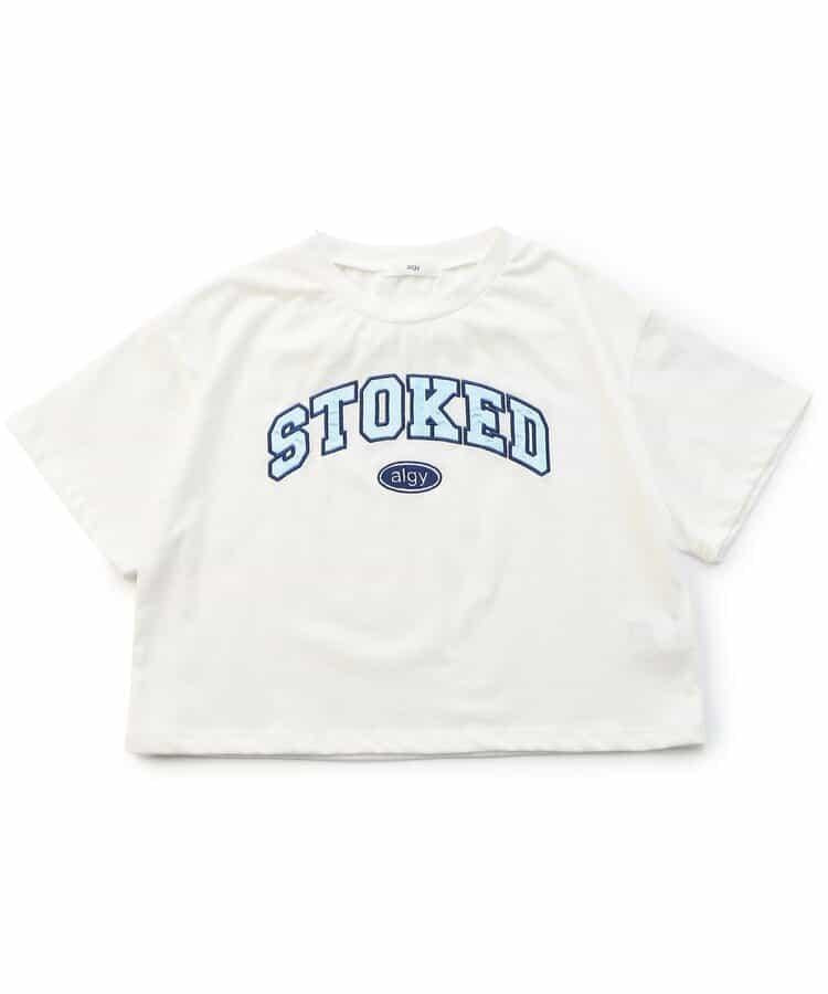 緞面繡花logo T-shirt