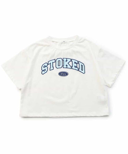 緞面繡花logo T-shirt