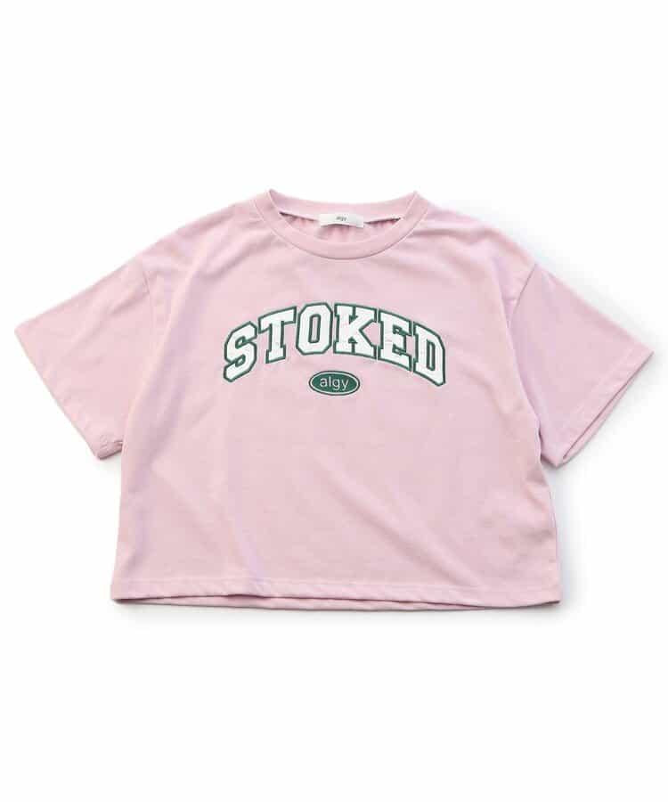 緞面繡花logo T-shirt