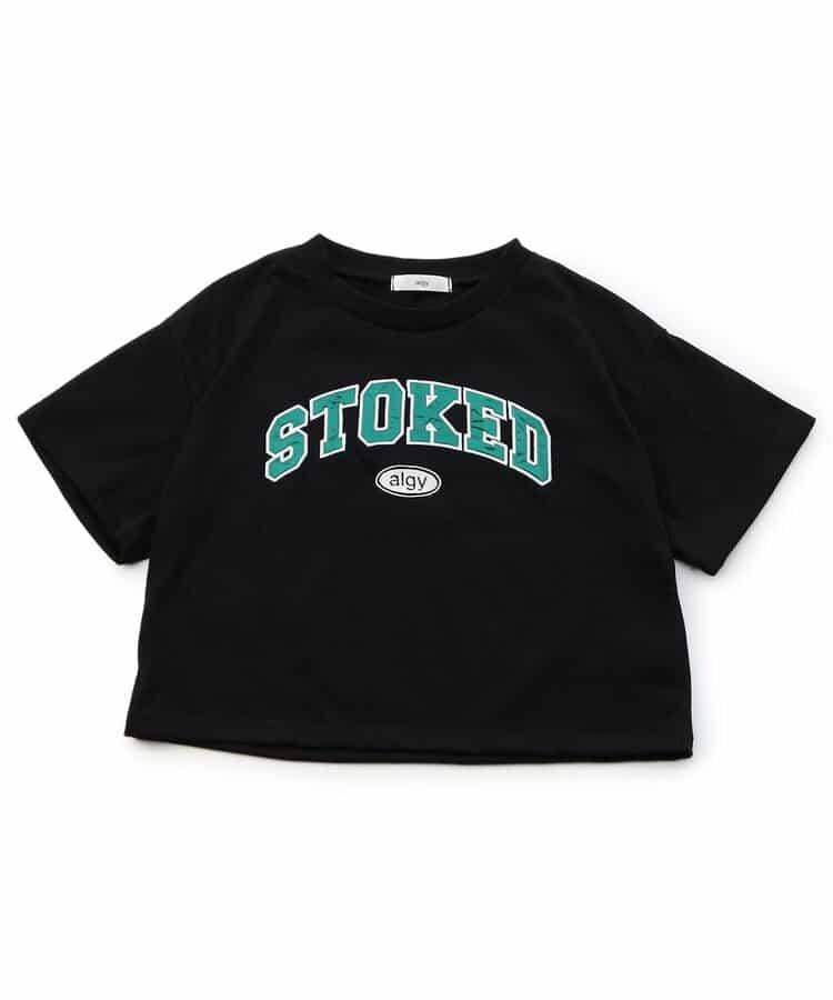 緞面繡花logo T-shirt
