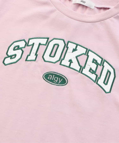 緞面繡花logo T-shirt