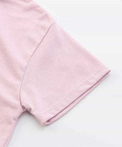 緞面繡花logo T-shirt