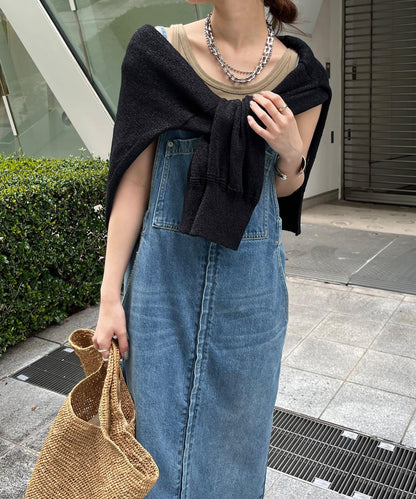 牛仔背心連衣裙