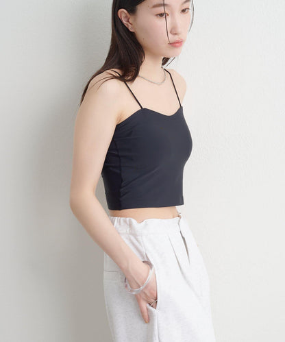 【SNS熱門！】無縫背部開口吊帶背心