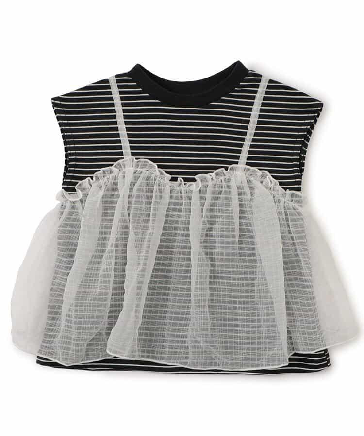 蓬蓬紗法式短袖T恤