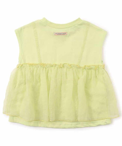 蓬蓬紗法式短袖T恤