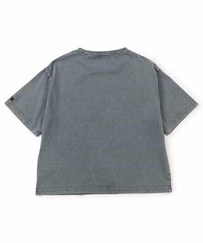 顏料風刺繡logo T-shirt