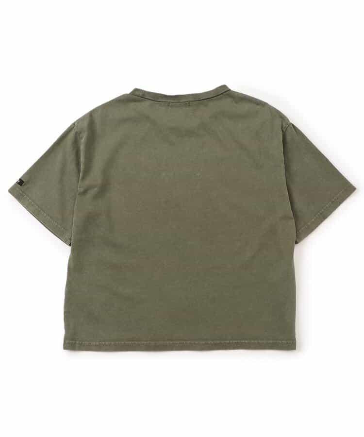 顏料風刺繡logo T-shirt