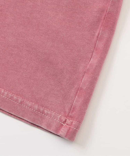 顏料風刺繡logo T-shirt