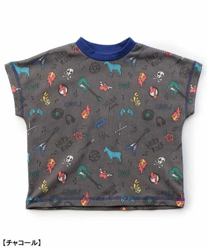 針織睡衣 搖滾圖案