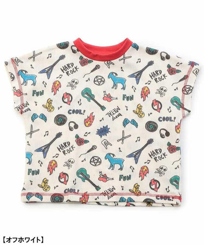 針織睡衣 搖滾圖案