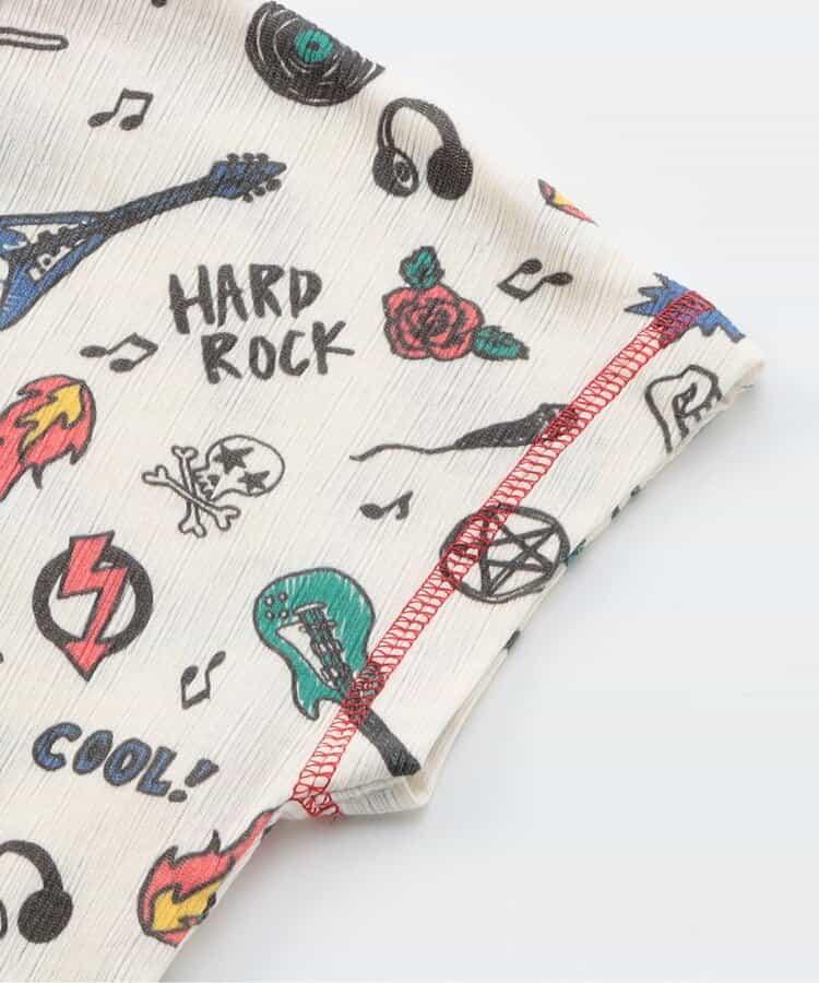 針織睡衣 搖滾圖案