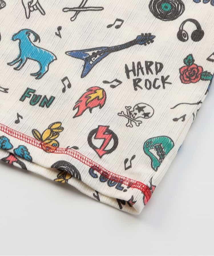 針織睡衣 搖滾圖案