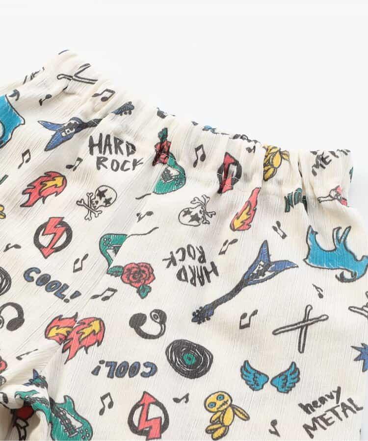 針織睡衣 搖滾圖案