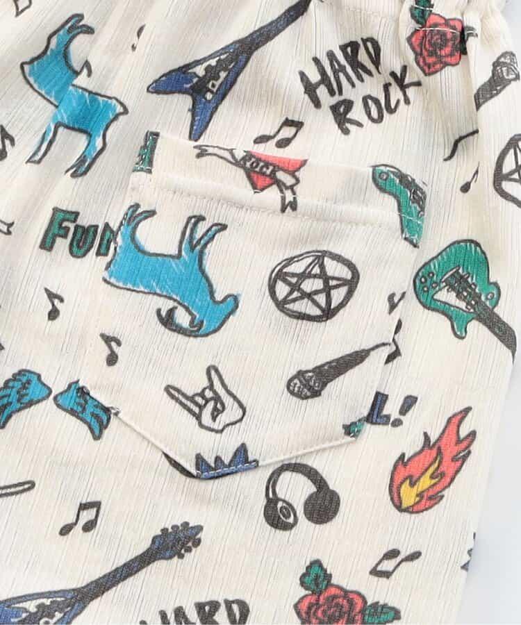 針織睡衣 搖滾圖案