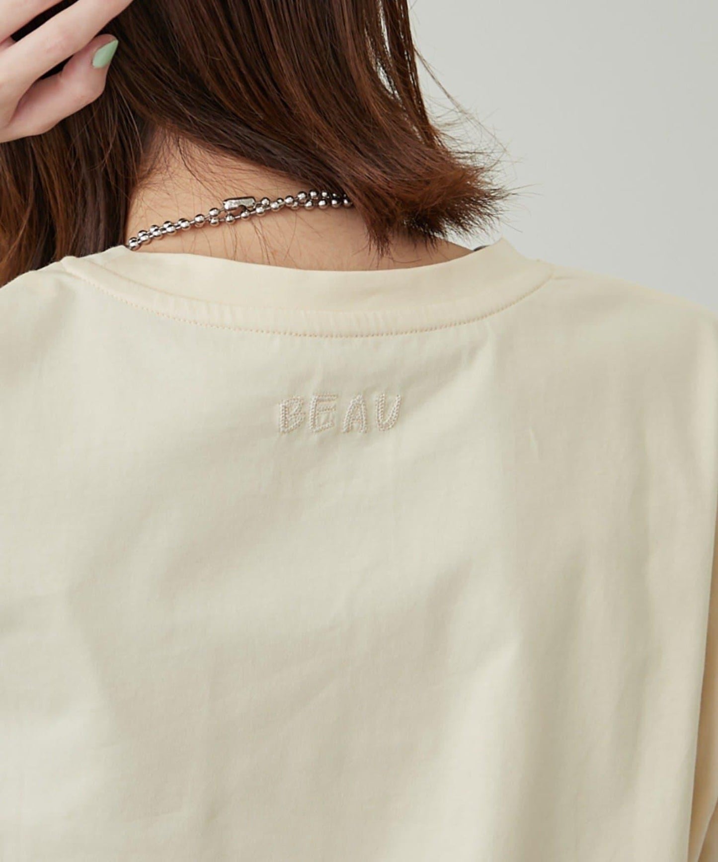 【柳樹】彩色疊層一點刺繡T恤