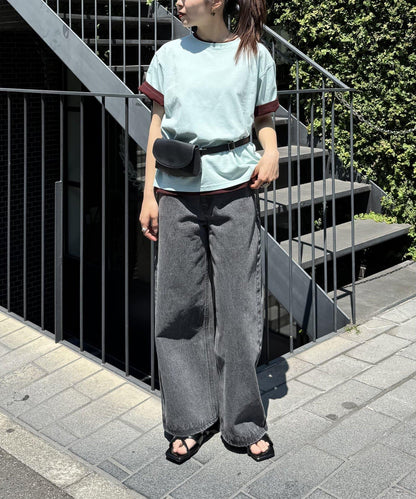 【柳樹】彩色疊層一點刺繡T恤