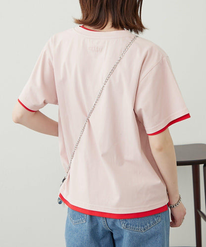 【柳樹】彩色疊層一點刺繡T恤