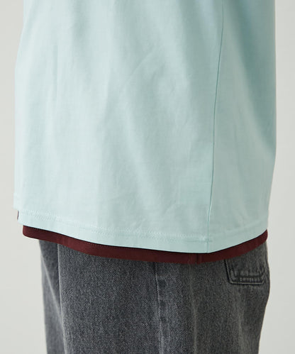 【柳樹】彩色疊層一點刺繡T恤