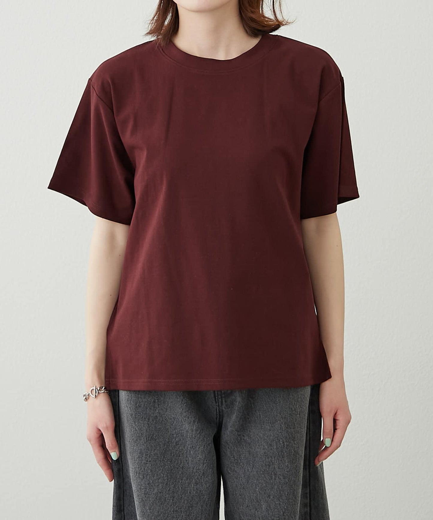 【柳樹】彩色疊層一點刺繡T恤