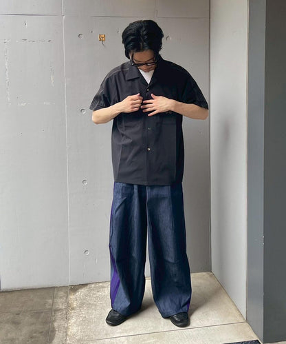 NEEDLES【B'2nd款】短袖一領 SH-聚酯布