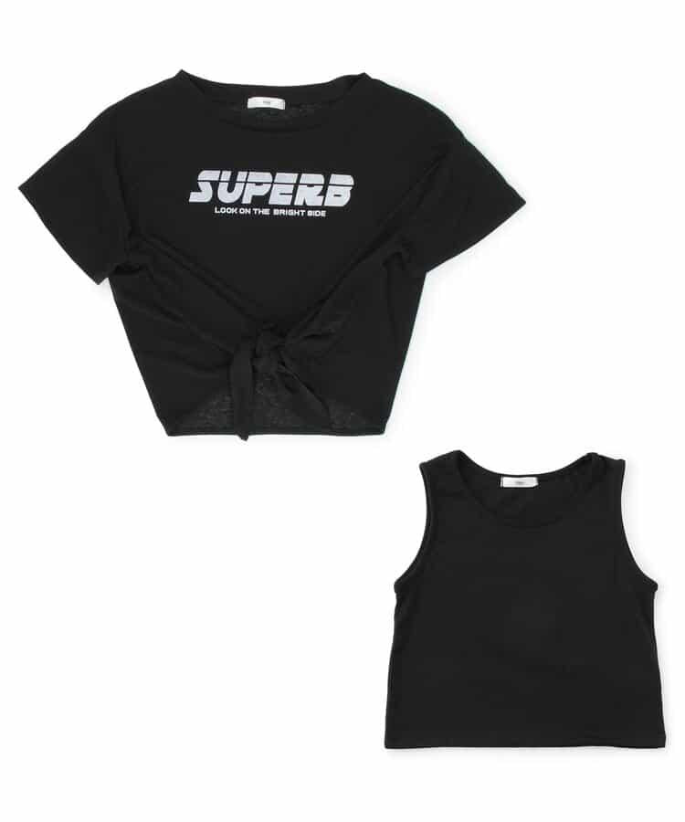 透視T恤和背心套裝