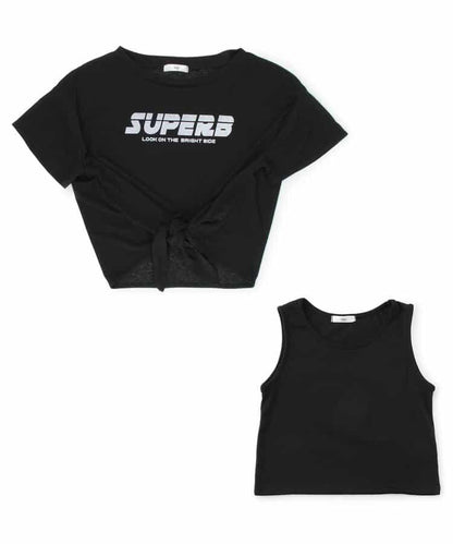 透視T恤和背心套裝